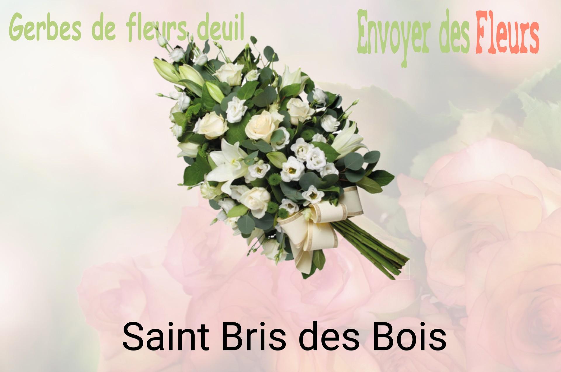 Gerbe de fleurs de deuil livrée à Saint-Bris-des-Bois